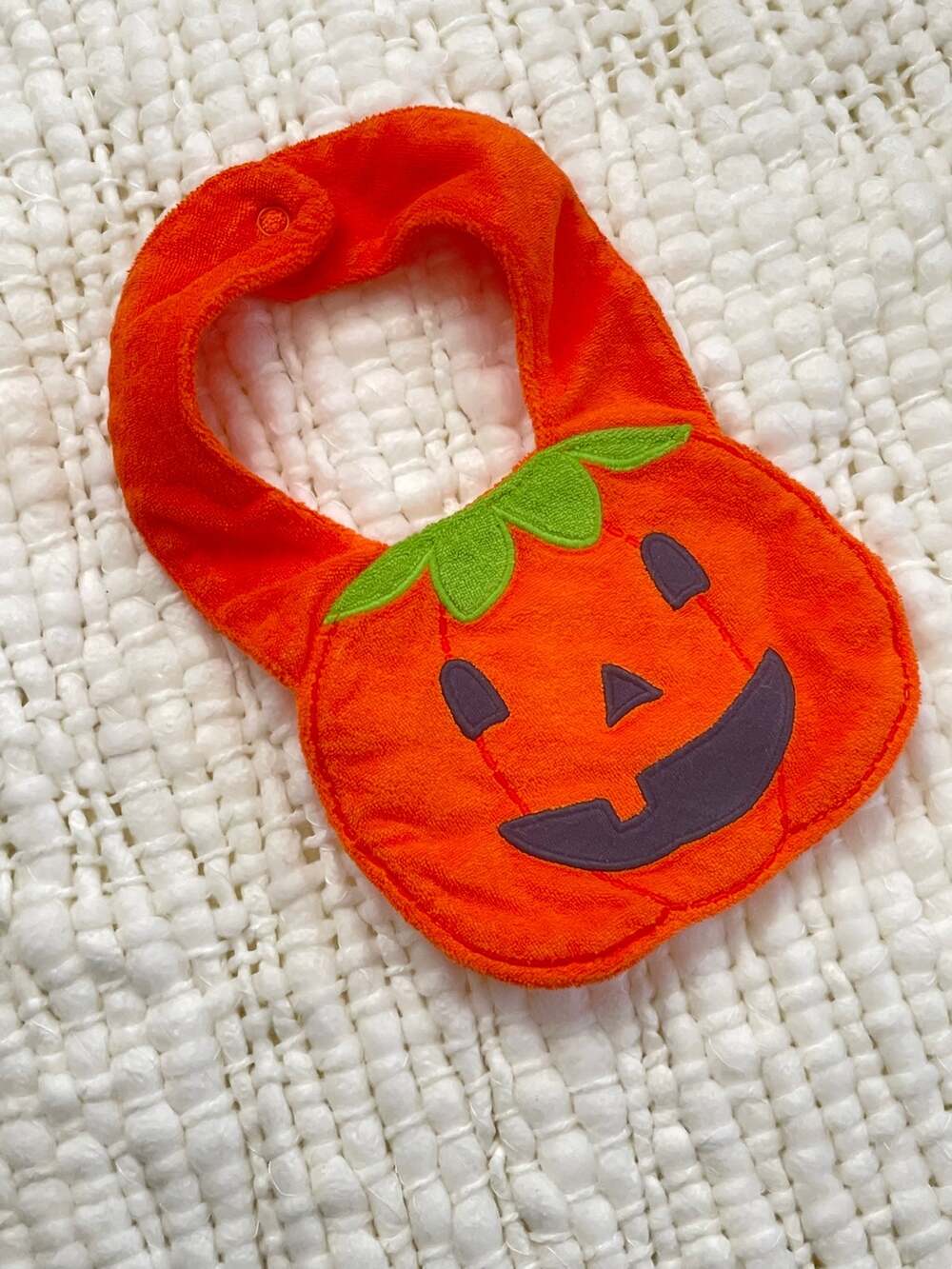 Pumpkin Baby Bib Halloween Theme Carter’s OS